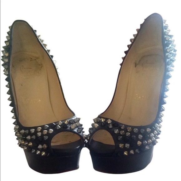 Christian Louboutin Lady Peep Spikes Sz. 36.5 - Picture 1 of 5